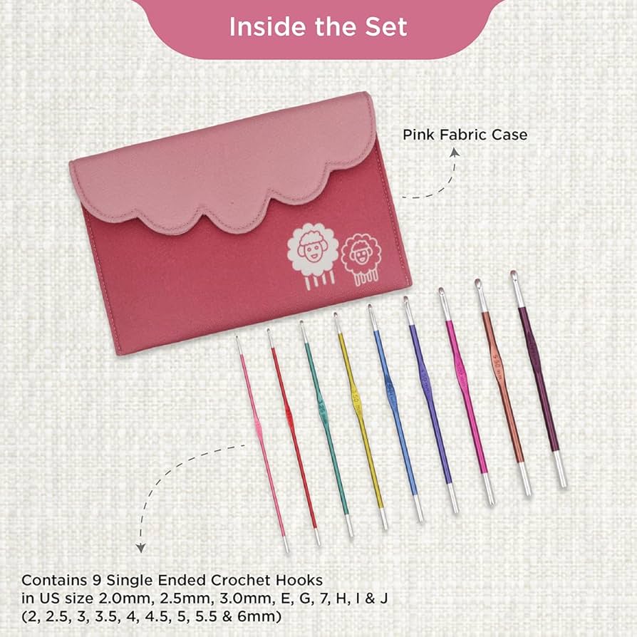 Amazon.com: KnitPro Zing Single-Ended Deluxe Crochet Hook